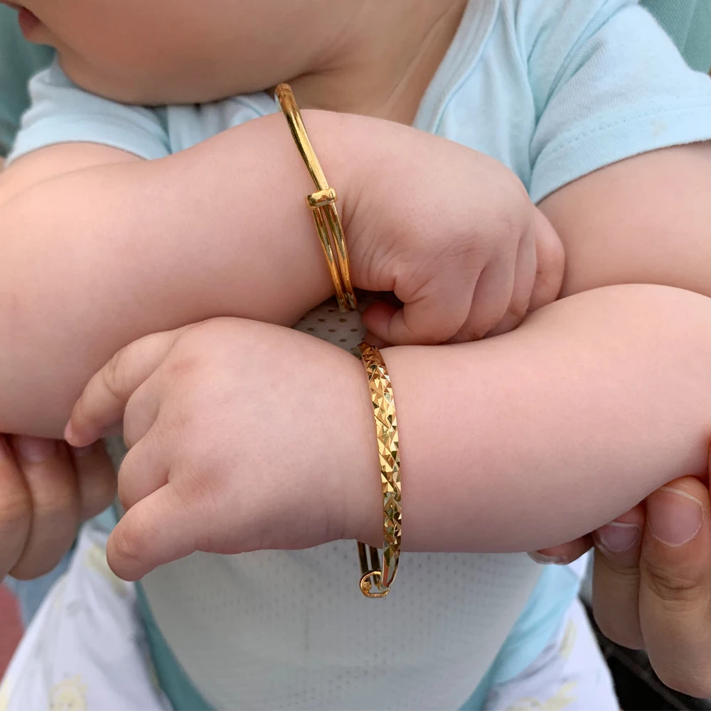 gold bracelets for babies
