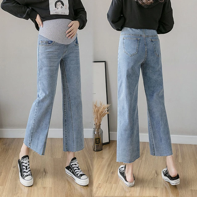 wide leg maternity jeans