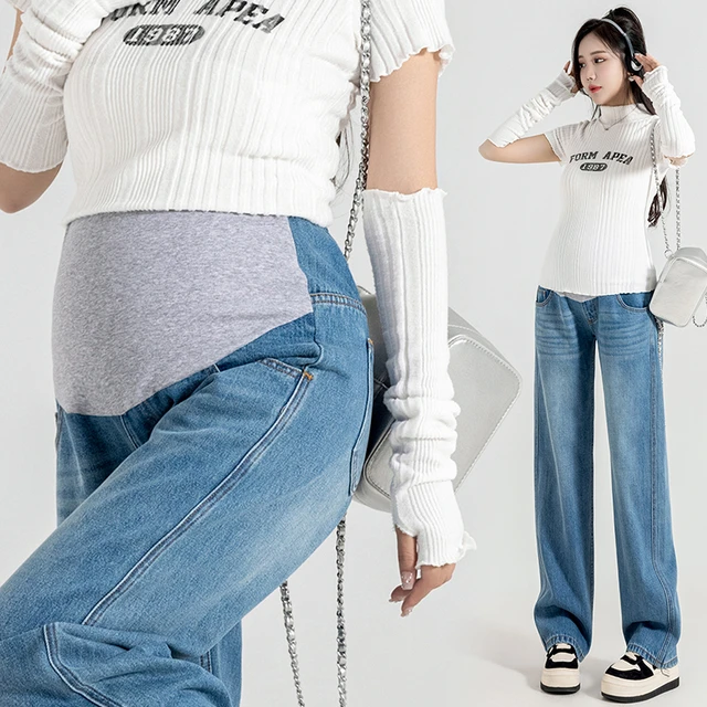 wide leg maternity jeans