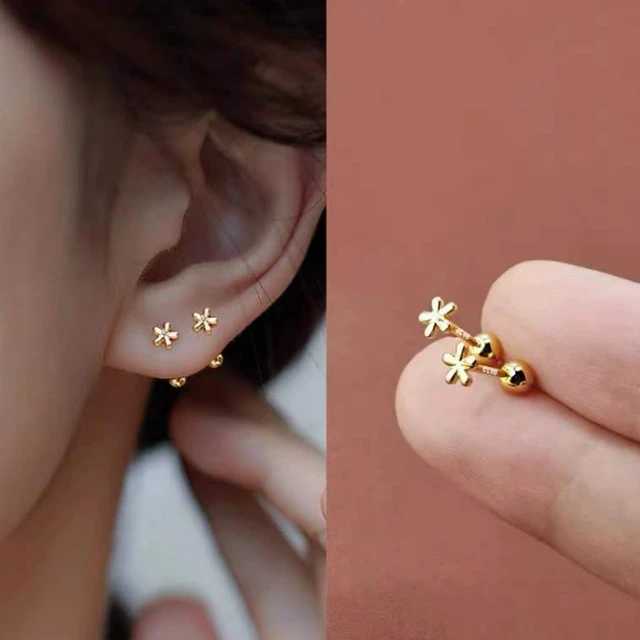 small gold earrings
