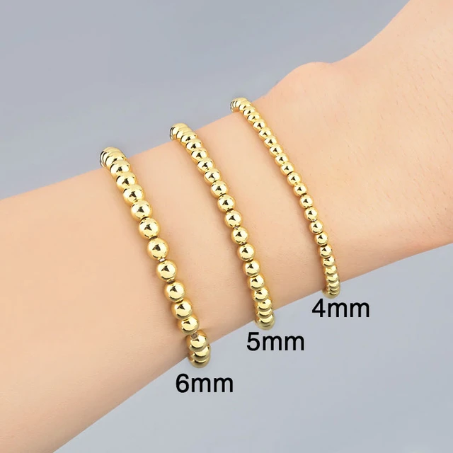  Gold Beaded Bracelets