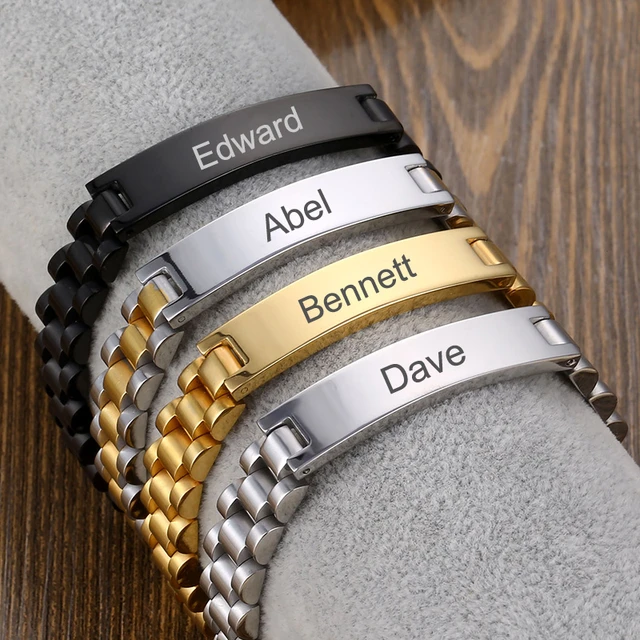 engraved bracelets