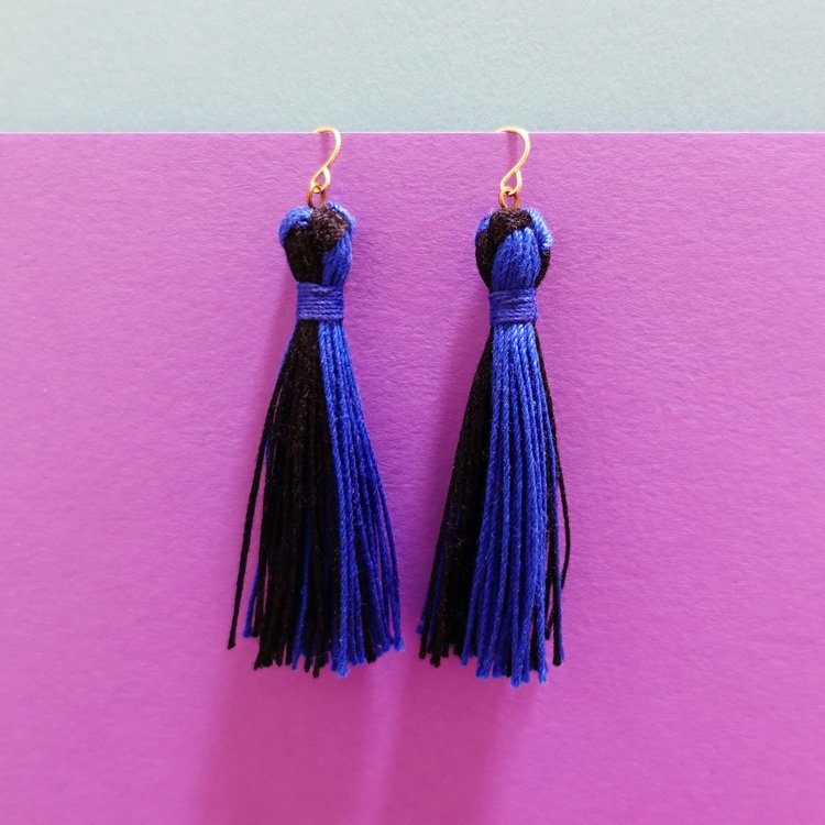 how to make tassel earrings