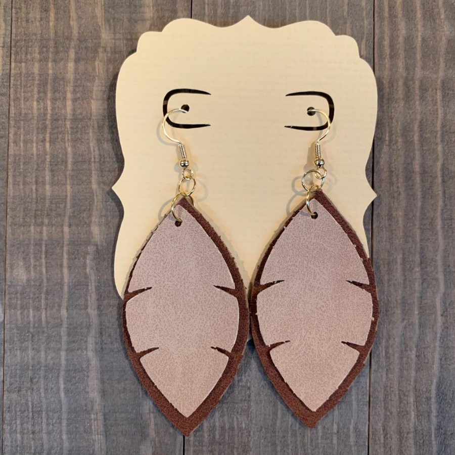 how to make leather earrings