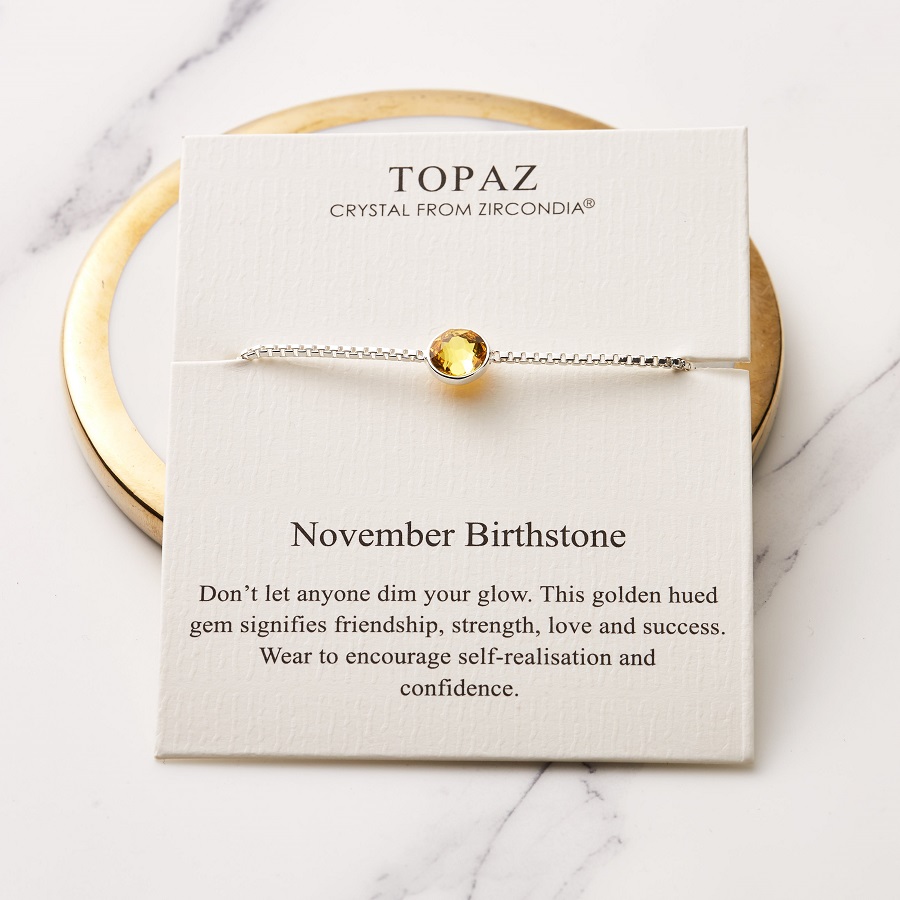 November birthstone bracelet