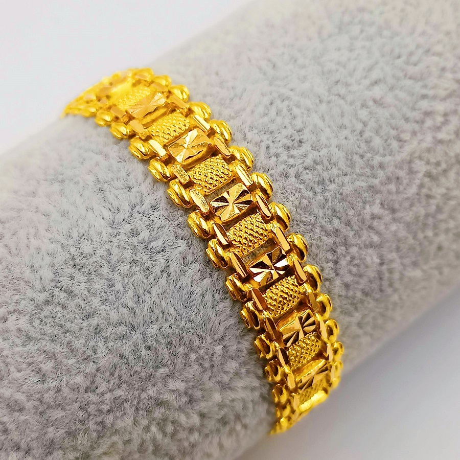 Gold mens bracelet