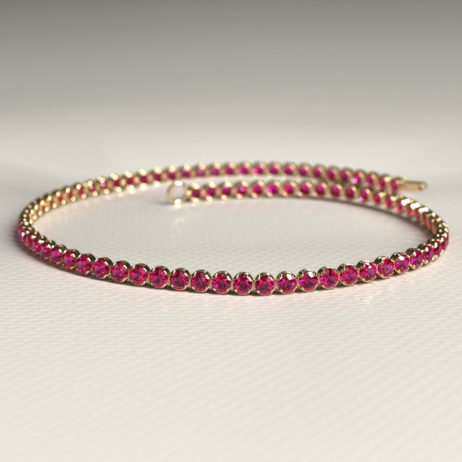 Ruby Tennis Bracelet